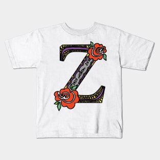 Crazy Monogram Z Kids T-Shirt